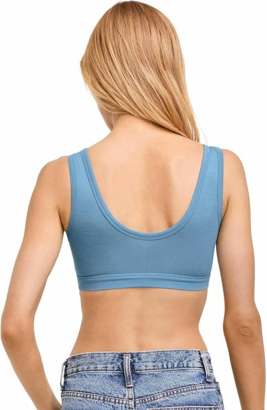 Jockey Women's Organic Cotton Bralette - Comfortable Stretch Tank Strap Bra for Everyday Wear