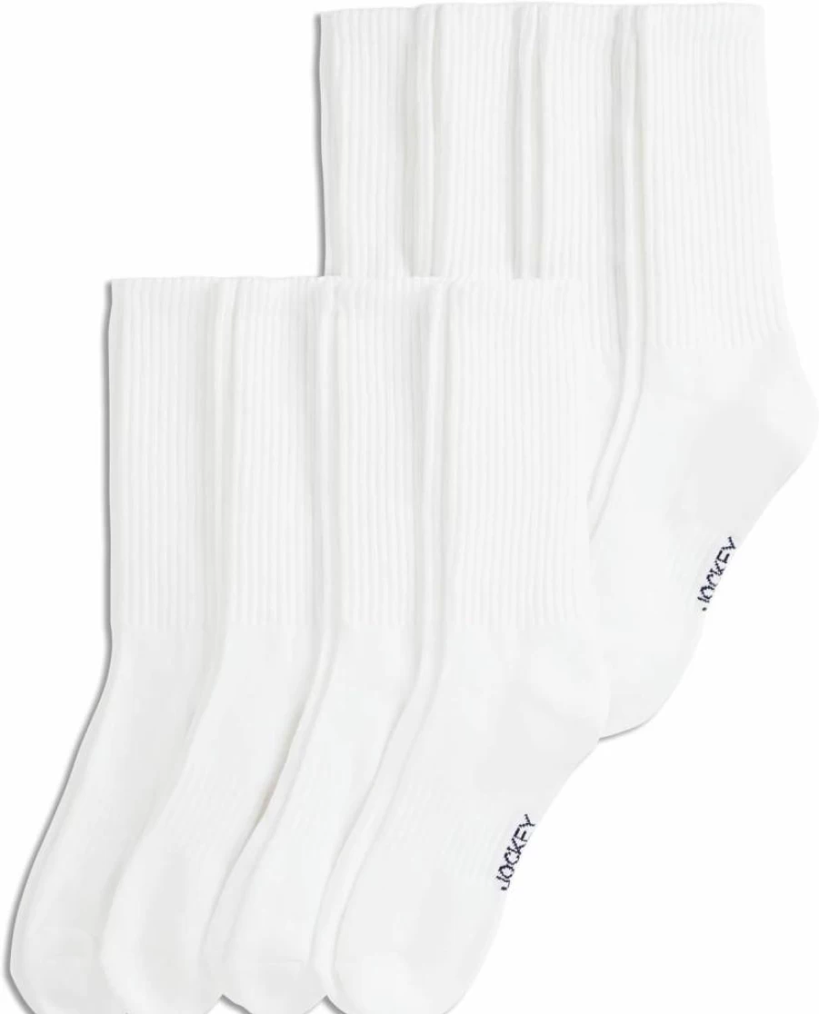 Jockey Men's Cotton Crew Socks 8-Pack - Everyday Comfort & Breathable Casual Socks for Men