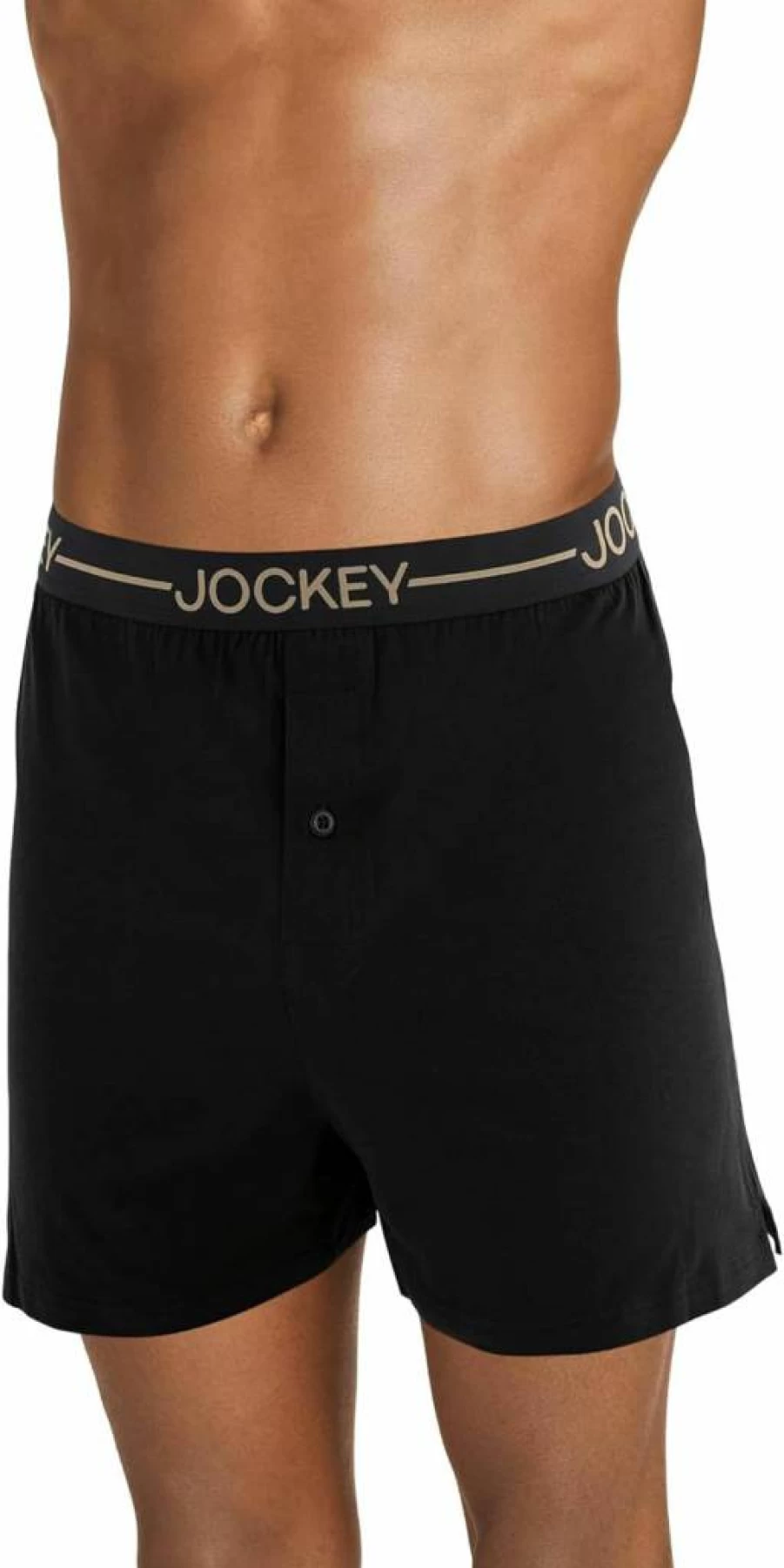 Jockey Men's Organic Cotton 4-Inch Stretch Boxer Briefs - Soft Comfort Underwear