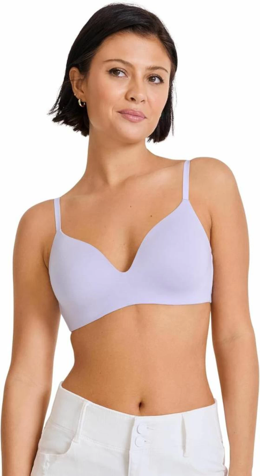 Jockey Women's Supersoft Wirefree T-Shirt Bra - Smooth & Sleek Demi Coverage Comfort Bra