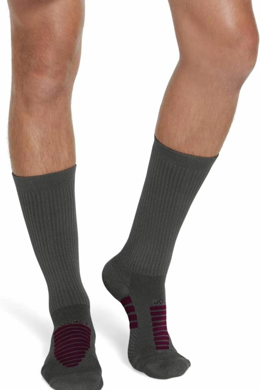 Jockey Men's Sport Crew Socks 3-Pack - Made in USA, Comfort & Durability for Athletic Wear