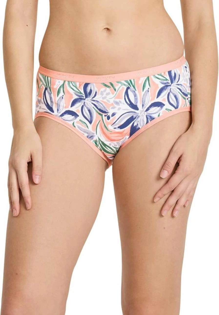 Jockey Women's Cotton Hipster Underwear - Stretch Comfort & Moderate Absorbency