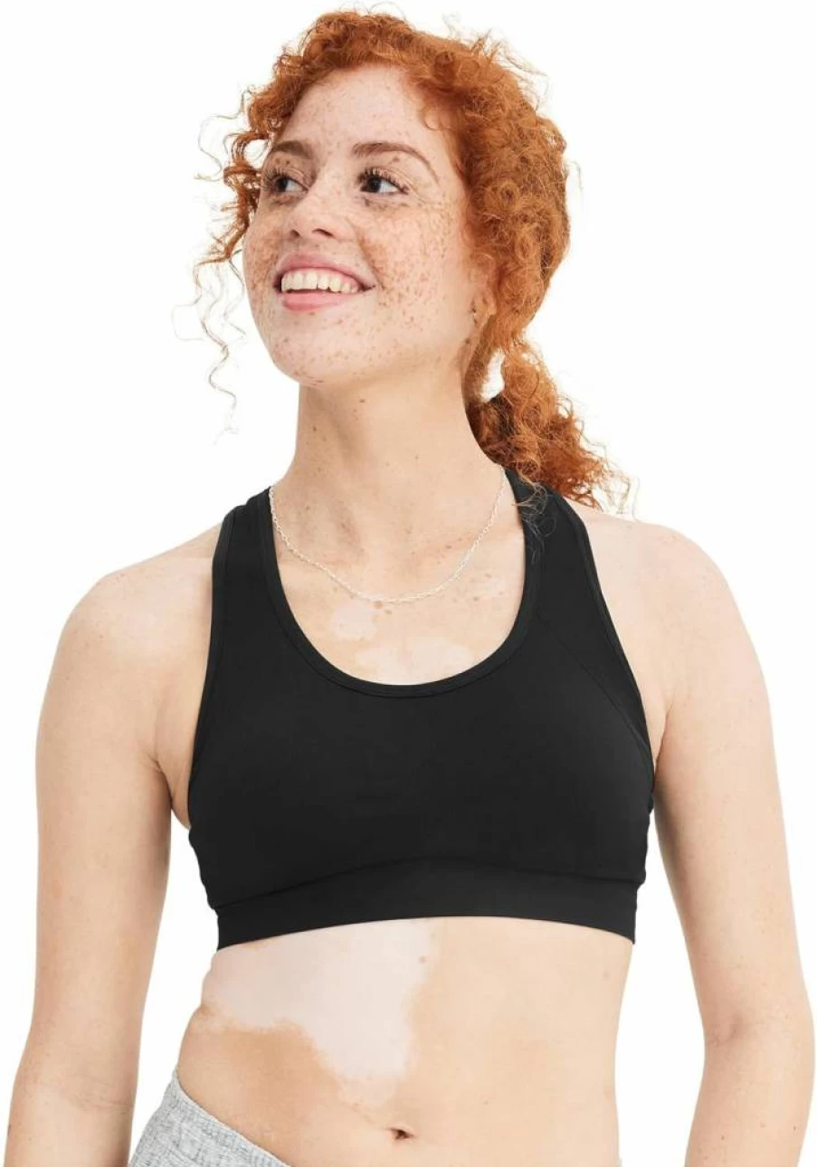Jockey Women's Seamfree Mid Impact Sports Bra - Comfortable Support for Active Lifestyles