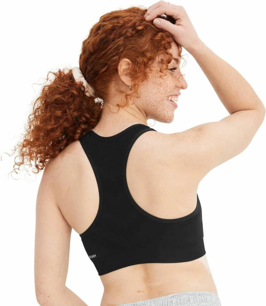 Jockey Women's Seamfree Mid Impact Sports Bra - Comfortable Support for Active Lifestyles