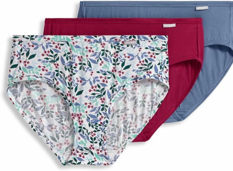 Jockey Women's Supersoft Hipster Underwear 3-Pack - Comfortable Cotton Panties Multipack